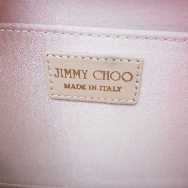 実際に弊社で買取させて頂いたJIMMY CHOO/ジミーチュウ セカンドバッグ/クラッチバッグ グリッター ピンクの画像 4枚目