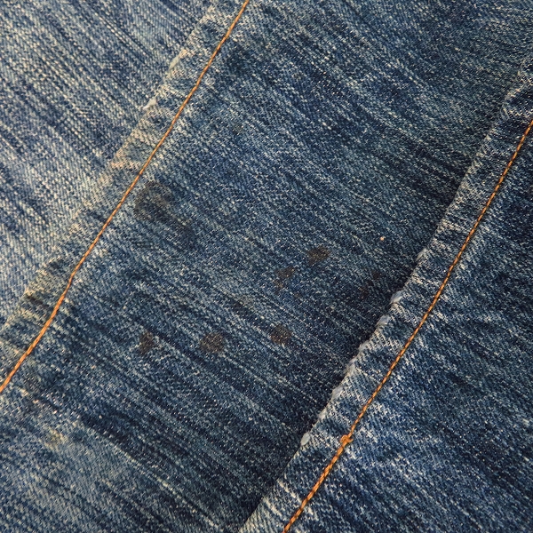実際に弊社で買取させて頂いたSUGAR CANE/シュガーケーン EDO AI DENIM 江戸藍 砂糖黍デニムパンツ W36L34の画像 7枚目
