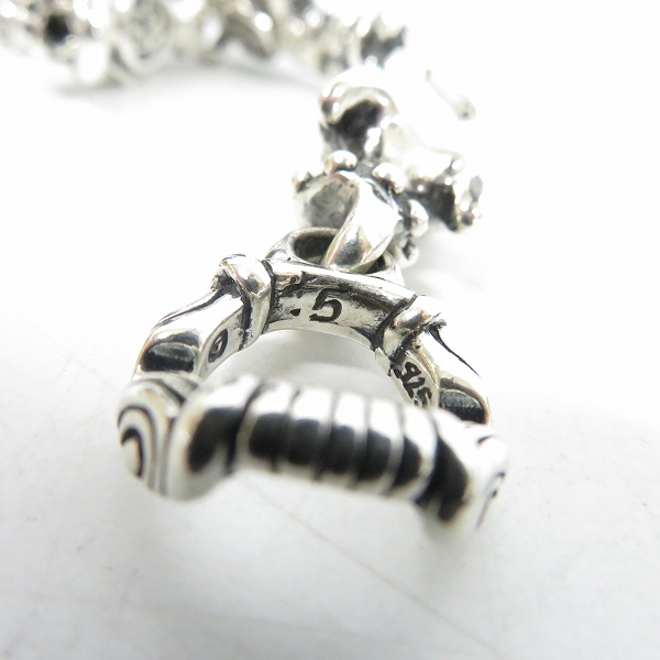 実際に弊社で買取させて頂いた【ギャラ付き/100個限定】TRAVIS WALKER DOUBLE CROSS/トラヴィスワーカー ガーゴイル ブレスレット w/Tバー BRS011の画像 4枚目