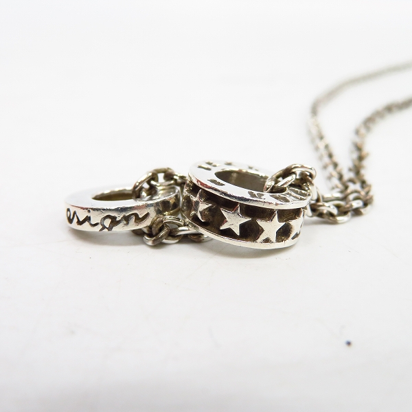 実際に弊社で買取させて頂いたDEAL DESIGN/ディールデザイン SNAKED LOWS/スネイキッドロウズ ネックレス スター 二連リングの画像 3枚目