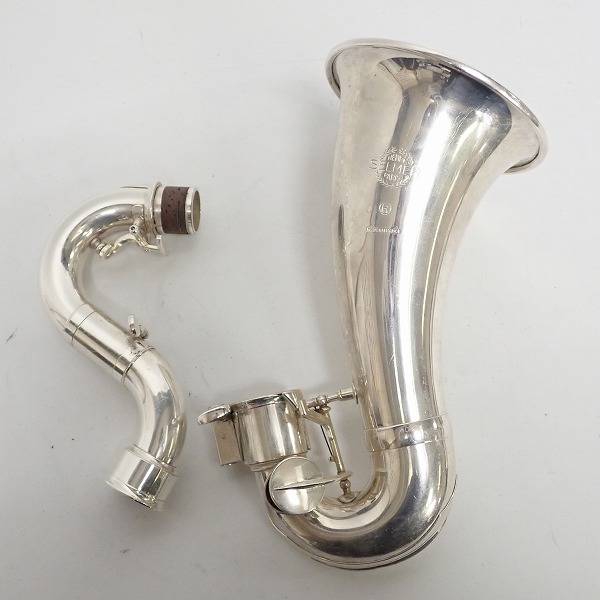 実際に弊社で買取させて頂いた★【型番不明】H.SELMER/セルマー バスクラリネット ハードケース付の画像 6枚目