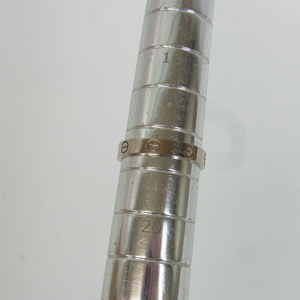 実際に弊社で買取させて頂いたCartier/カルティエ ラブリング 18金ホワイトゴールド ペア 49/59 9号/18.5号 2点セットの画像 4枚目