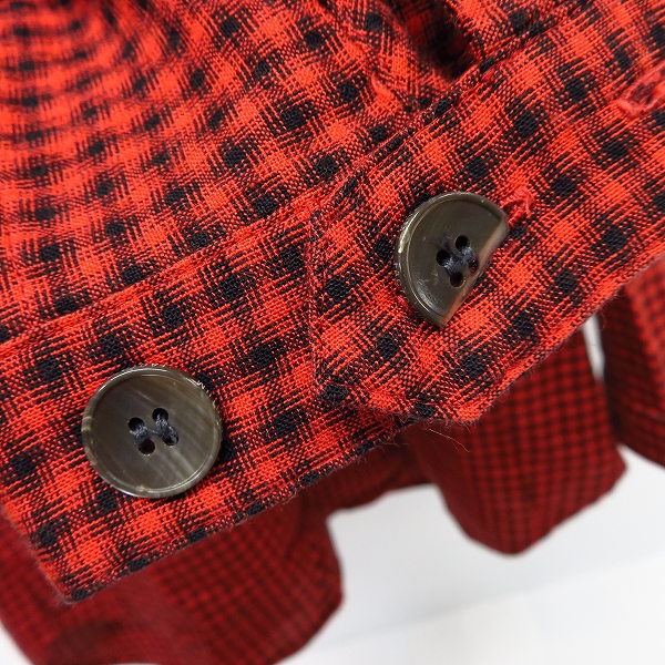 実際に弊社で買取させて頂いたFACTOTUM/ファクトタム チェック/カシミヤ混 長袖シャツ 0156117/46の画像 4枚目
