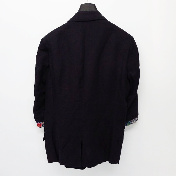 実際に弊社で買取させて頂いたDIET BUTCHER SLIM SKIN/ダイエットブッチャースリムスキン 裏地ボタニカル柄 テーラードジャケット/1の画像 1枚目