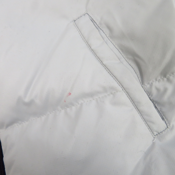 実際に弊社で買取させて頂いたFILA/フィラ ダウンジャケット ライトグレー Mの画像 4枚目