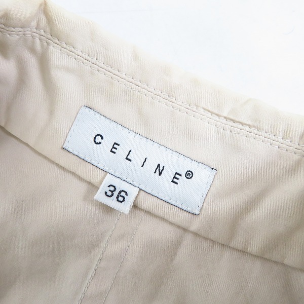 実際に弊社で買取させて頂いたCELINE/セリーヌ コットン地 スプリングコート/トップコート Size：36の画像 2枚目