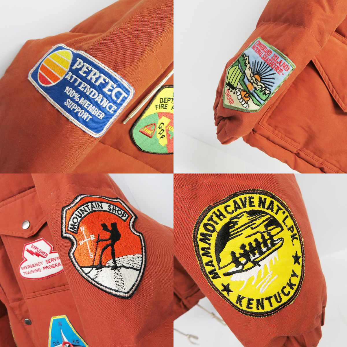 実際に弊社で買取させて頂いたSUGAR CANE/シュガーケーン ワッペン ダウンジャケット SC11601/Lの画像 5枚目