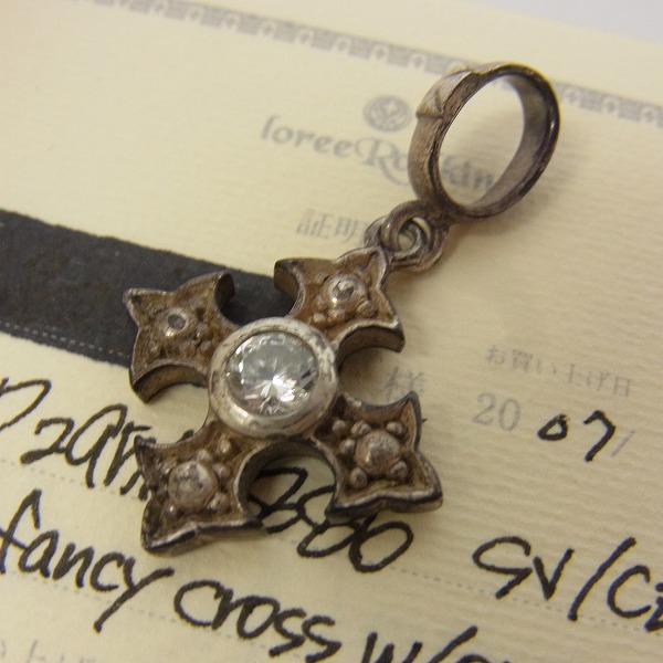 実際に弊社で買取させて頂いた【証明書付】Loree Rodkin/ローリーロドキン ラージファンシークロス ペンダントトップ P295A-886