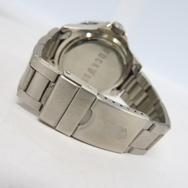 実際に弊社で買取させて頂いたCRIMIE/クライミー FUCK OFF TIME クオーツ/ウォッチ/腕時計【動作未確認】 の画像 3枚目