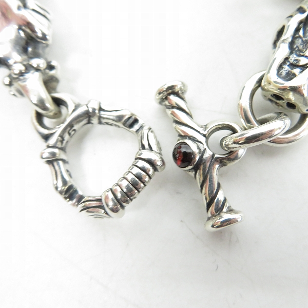 実際に弊社で買取させて頂いた【ギャラ付き/100個限定】TRAVIS WALKER DOUBLE CROSS/トラヴィスワーカー ガーゴイル ブレスレット w/Tバー BRS011の画像 2枚目