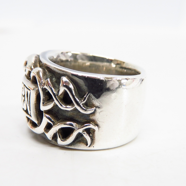 実際に弊社で買取させて頂いたDEAL DESIGN/ディールデザイン ロゴデザイン ワイドリング/17号の画像 2枚目