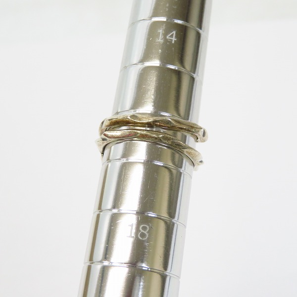 実際に弊社で買取させて頂いたDEAL DESIGN/ディールデザイン KNOT SNAKE ダブル リング/16.5号の画像 6枚目