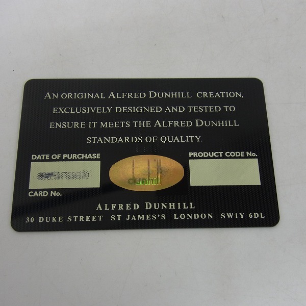 実際に弊社で買取させて頂いたdunhill/ダンヒル 二つ折りカーフレザー長財布/ウォレット/WM1390Aの画像 7枚目