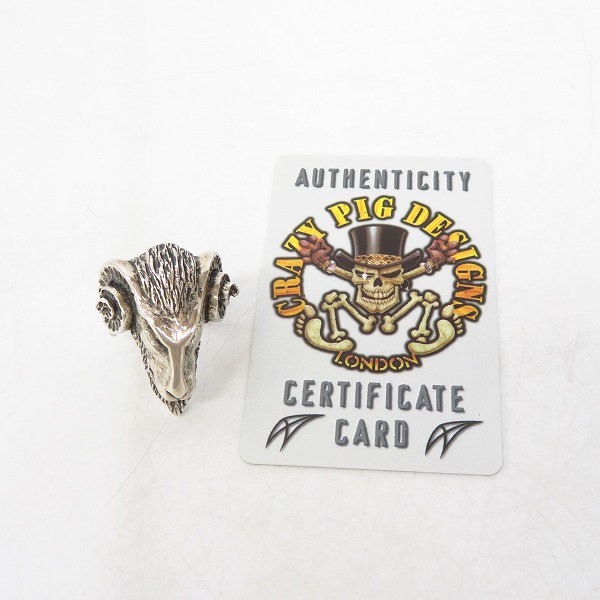 実際に弊社で買取させて頂いた【ギャラ付】CRAZY PIG/クレイジーピッグ エインシェントゴートリング 24号の画像 9枚目