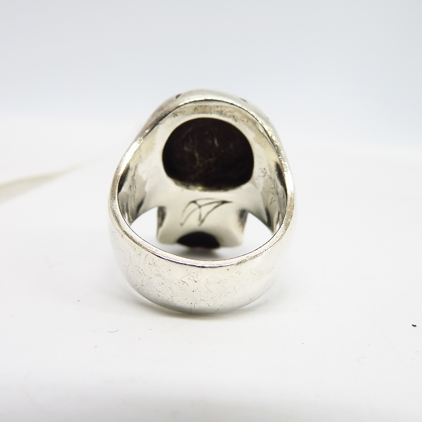 実際に弊社で買取させて頂いたCRAZY PIG/クレイジーピッグ トライバルスカルリング/20.5号の画像 3枚目