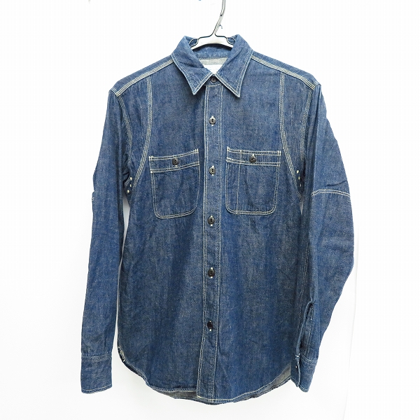 実際に弊社で買取させて頂いたSUGAR CANE/シュガーケーン ロングスリーブ/長袖 デニム シャツ SC20012 Size：S
