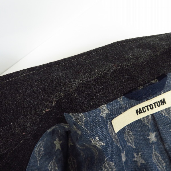 実際に弊社で買取させて頂いたFACTOTUM/ファクトタム テーラードジャケット ウール 01010224/46の画像 5枚目