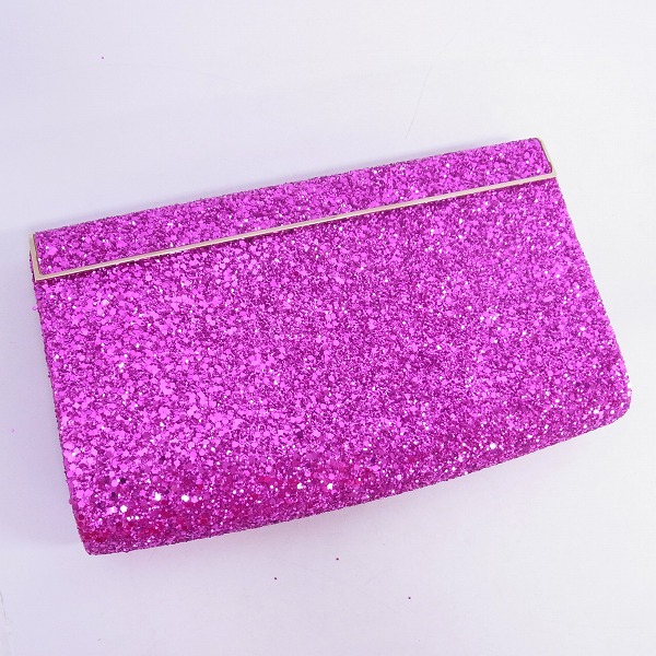 実際に弊社で買取させて頂いたJIMMY CHOO/ジミーチュウ セカンドバッグ/クラッチバッグ グリッター ピンク