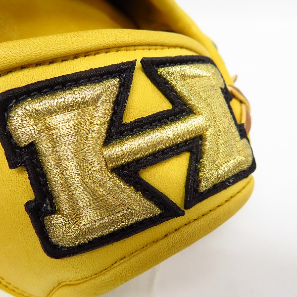 実際に弊社で買取させて頂いた【未使用】Hi-Gold/ハイゴールド 2015年 限定特注品 硬式外野手用 グローブ SKG-218の画像 7枚目