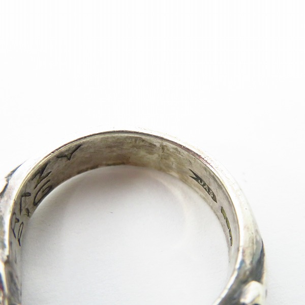 実際に弊社で買取させて頂いたCRAZY PIG/クレイジーピッグ TWO SKULL TUDOR RING/2スカルチューダーリング/18号の画像 6枚目