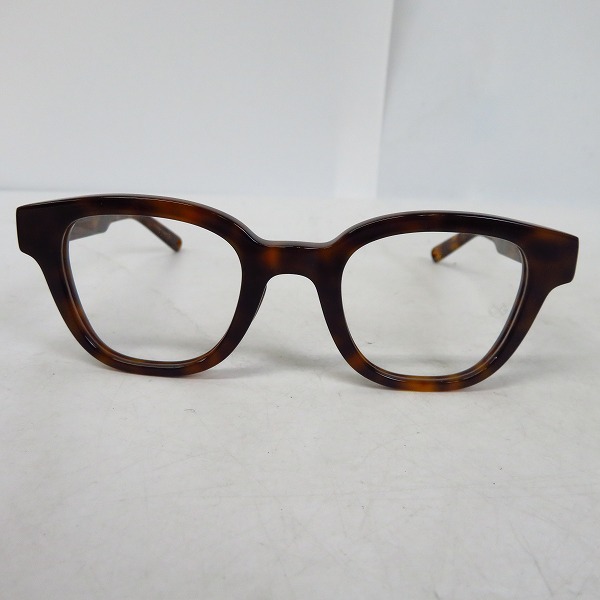 実際に弊社で買取させて頂いたOG×OLIVER GOLDSMITH/オリバーゴールドスミス Re.COMMANDER 46 デミ柄/べっ甲柄 眼鏡/メガネフレームの画像 1枚目