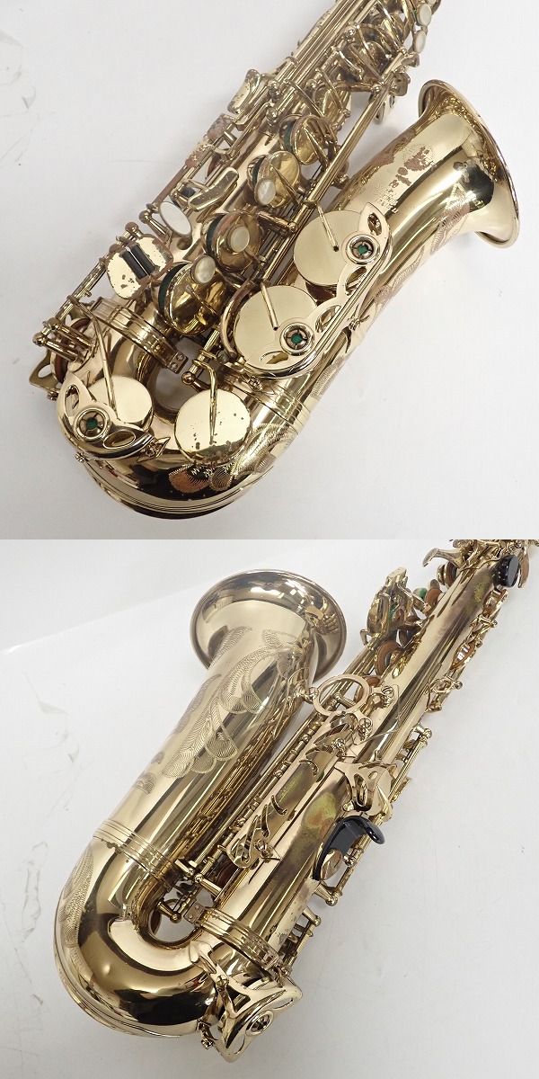実際に弊社で買取させて頂いた★H.SELMER/セルマー アルトサックス Super Action SA80 SERIE Ⅱ 彫刻有り 1986年製の画像 3枚目