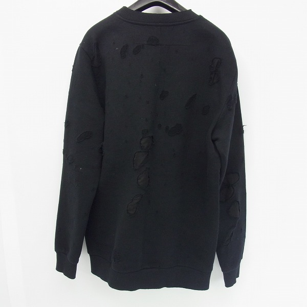 実際に弊社で買取させて頂いたGIVENCHY/ジバンシイ ダメージ加工 ロゴスウェット XSの画像 1枚目