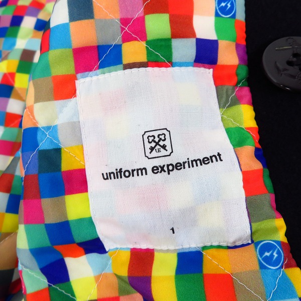 実際に弊社で買取させて頂いたuniform experiment/ユニフォームエクスペリメント Pコート UE-145033/1の画像 2枚目