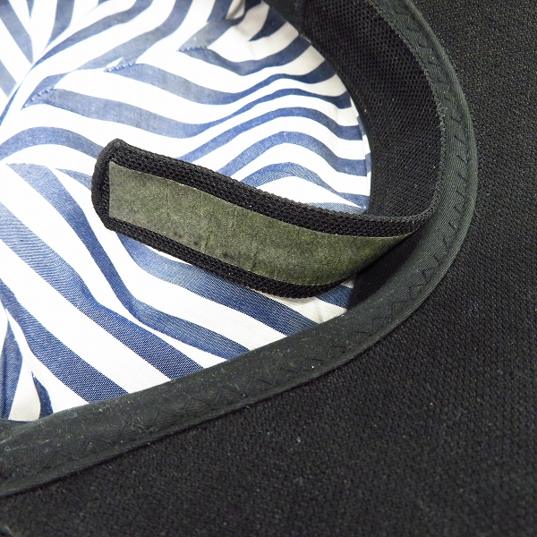 実際に弊社で買取させて頂いたCA4LA/カシラ 麻混 キャスケット/帽子 ブラック/黒の画像 6枚目