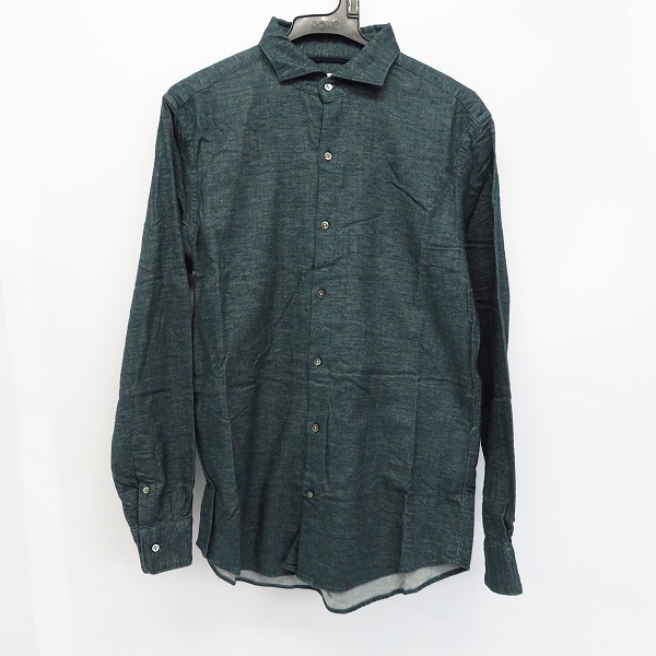 実際に弊社で買取させて頂いた417 EDIFICE/フォーワンセブンエディフィス ロングスリーブ コットンシャツ/M
