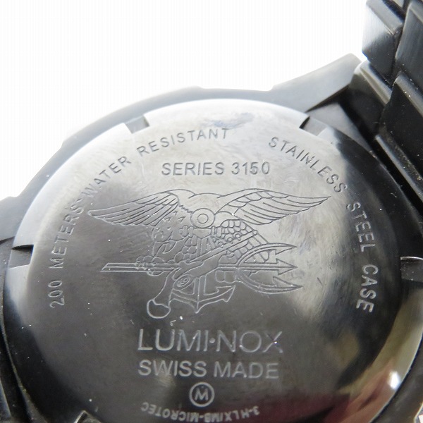 実際に弊社で買取させて頂いたLUMINOX/ルミノックス ブラックアウト/カラーマーク/黒/3150の画像 3枚目