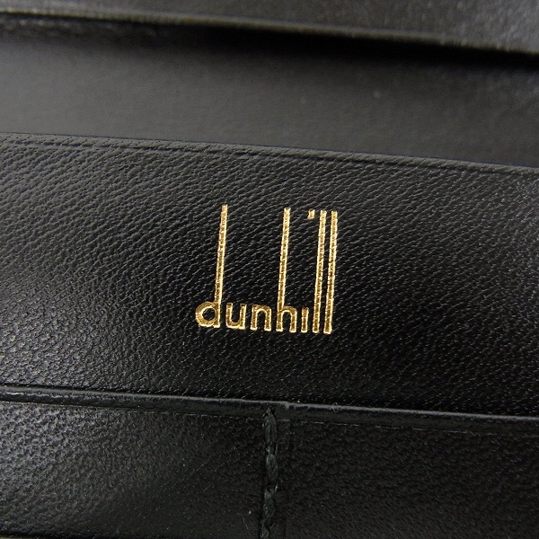実際に弊社で買取させて頂いたdunhill/ダンヒル 二つ折りカーフレザー長財布/ウォレット/WM1390Aの画像 6枚目