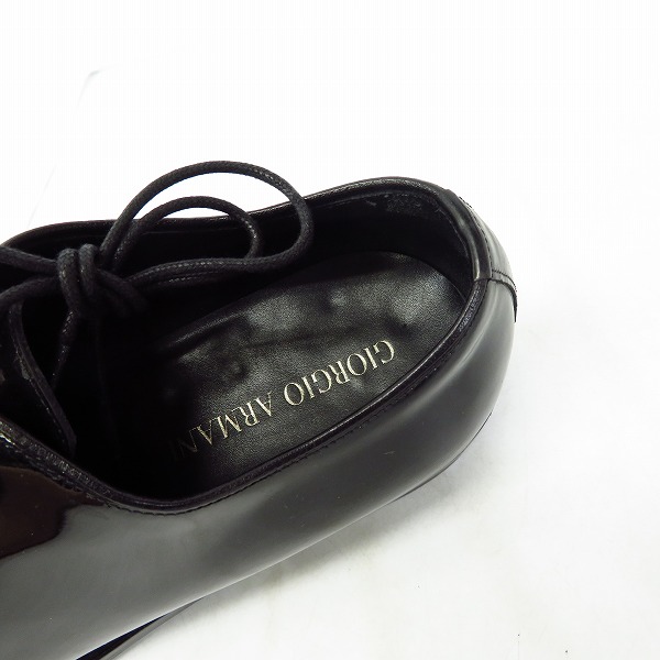 実際に弊社で買取させて頂いたGIORGIO ARMANI/ジョルジオアルマーニ エナメルシューズ/40の画像 4枚目