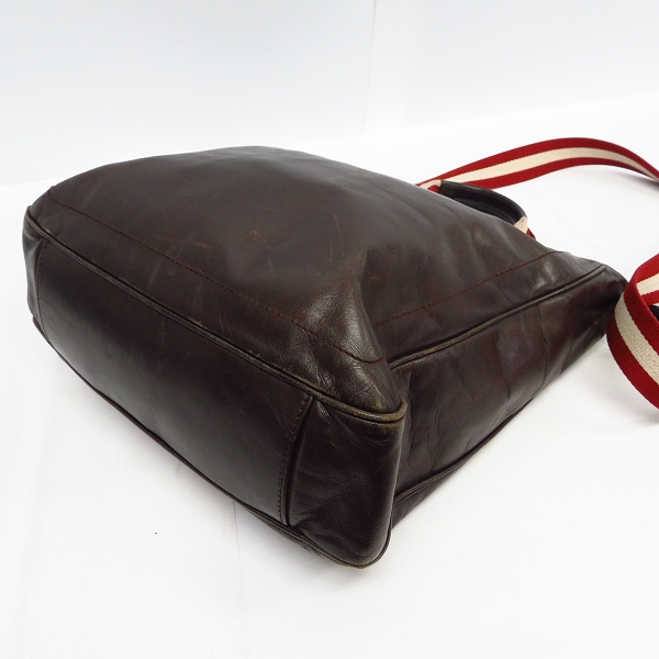 実際に弊社で買取させて頂いたBALLY/バリー 2Way レザー トートバッグ/ショルダーバッグの画像 2枚目