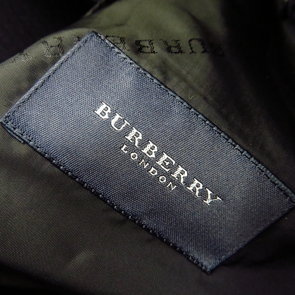 実際に弊社で買取させて頂いたBurberry London/バーバリーロンドン シルクウールジャケット/A3の画像 4枚目