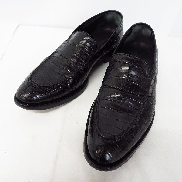 実際に弊社で買取させて頂いたGIORGIO ARMANI/ジョルジオアルマーニ クロコ型押しシューズ/Uチップ/40