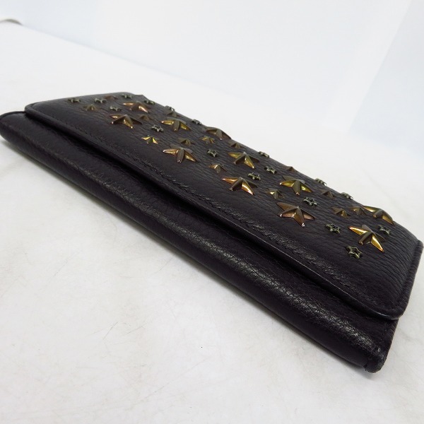 実際に弊社で買取させて頂いたJIMMY CHOO/ジミーチュウ スター スタッズ ロングウォレットの画像 2枚目