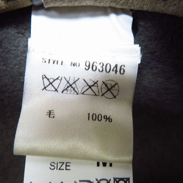 実際に弊社で買取させて頂いたHTC/ハリウッドトレーディングカンパニー ウール 中折れハット グレー/Mの画像 6枚目