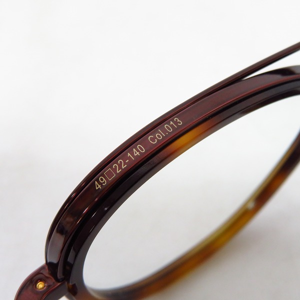 実際に弊社で買取させて頂いたOG×OLIVER GOLDSMITH/オージーバイオリバーゴールドスミス 眼鏡フレーム Key-2-013 の画像 5枚目