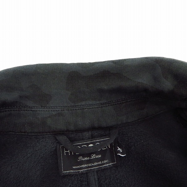 実際に弊社で買取させて頂いたHYDROGEN/ハイドロゲン カモ/迷彩 スカルボタン テーラードジャケット ブラック XSの画像 5枚目