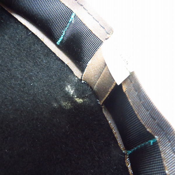 実際に弊社で買取させて頂いたCA4LA/カシラ ラビットファー100% 中折れハット ブラックの画像 7枚目