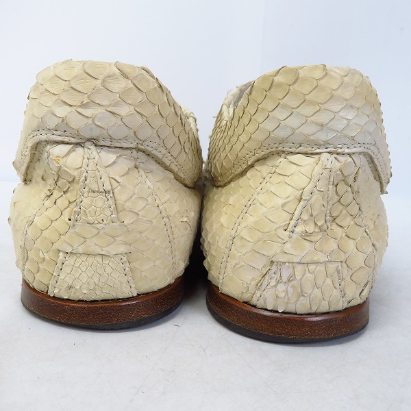 実際に弊社で買取させて頂いたGIORGIO ARMANI/ジョルジオアルマーニ パイソンレザー/シューズ/40の画像 1枚目