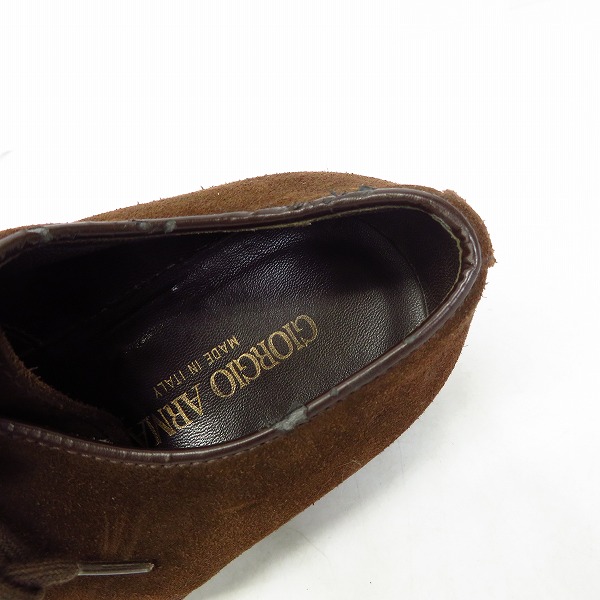 実際に弊社で買取させて頂いたGIORGIO ARMANI/ジョルジオアルマーニ オックスフォードブーツ/シューズ/7の画像 4枚目