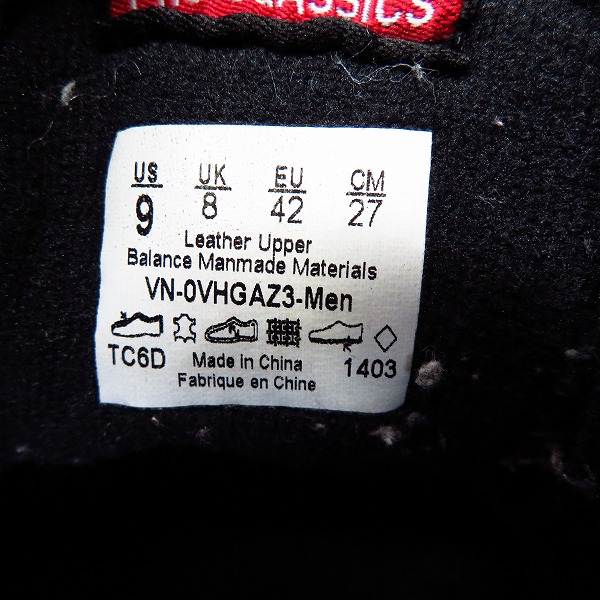 実際に弊社で買取させて頂いたVANS/バンズ INDEPENDENT/インデペンデント SK8 HI スケートハイ ハイトップ VN-OVHGAZ3/27.0の画像 5枚目