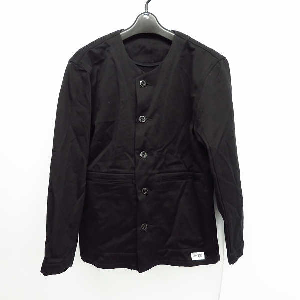 実際に弊社で買取させて頂いたFTMJNS/ファクトタムジーンズ ウール混 ノーカラーシャツジャケット/44