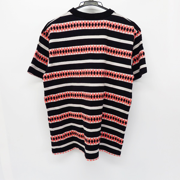 実際に弊社で買取させて頂いたSUGAR CANE/シュガーケーン DIAMOND MOTIF JACQUARD デザイン 半袖 カットソー/Tシャツ SC78038 Size：Lの画像 1枚目