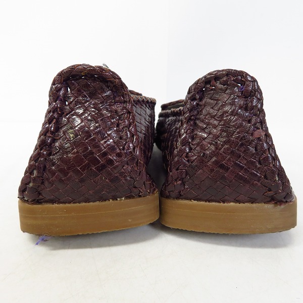 実際に弊社で買取させて頂いたGIORGIO ARMANI/ジョルジオアルマーニ 編み込みシューズ/40の画像 1枚目