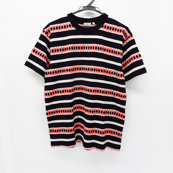 実際に弊社で買取させて頂いたSUGAR CANE/シュガーケーン DIAMOND MOTIF JACQUARD デザイン 半袖 カットソー/Tシャツ SC78038 Size：L