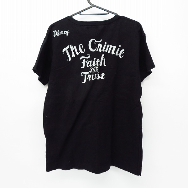 実際に弊社で買取させて頂いたCRIMIE/クライミー The Crimie Faith AND Trust プリント ハーフスリーブ/半袖 カットソー/Tシャツ Size：XLの画像 1枚目