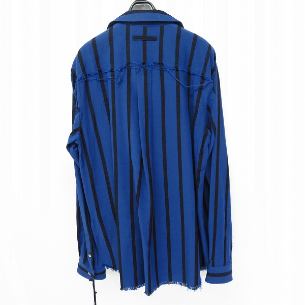 実際に弊社で買取させて頂いた【19SS/未使用】DIET BUTCHER SLIM SKIN/ダイエットブッチャースリムスキン ストライプライトシャツ D191S334/2の画像 1枚目